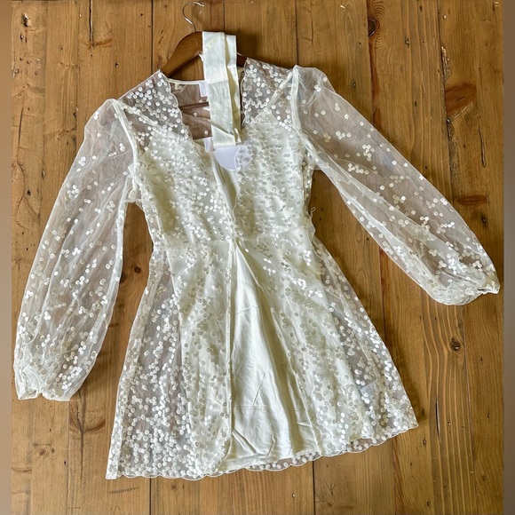 Lace Bridal Robe & Slip Dress Set - Picture 4 of 4